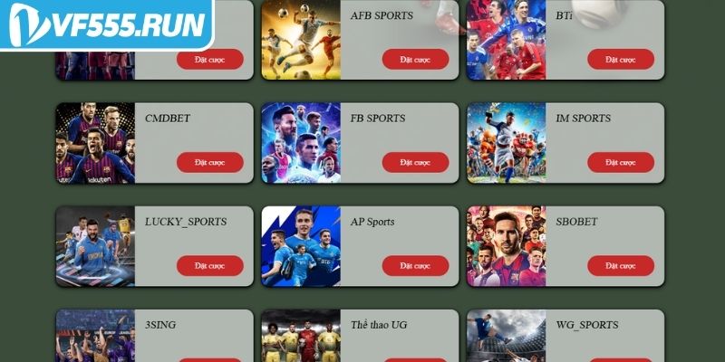 Trải nghiệm thể thao đỉnh cao tại sảnh FB VF555
