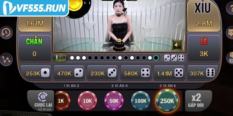 Kinh nghiệm chơi Tài xỉu VF555 online hiệu quả